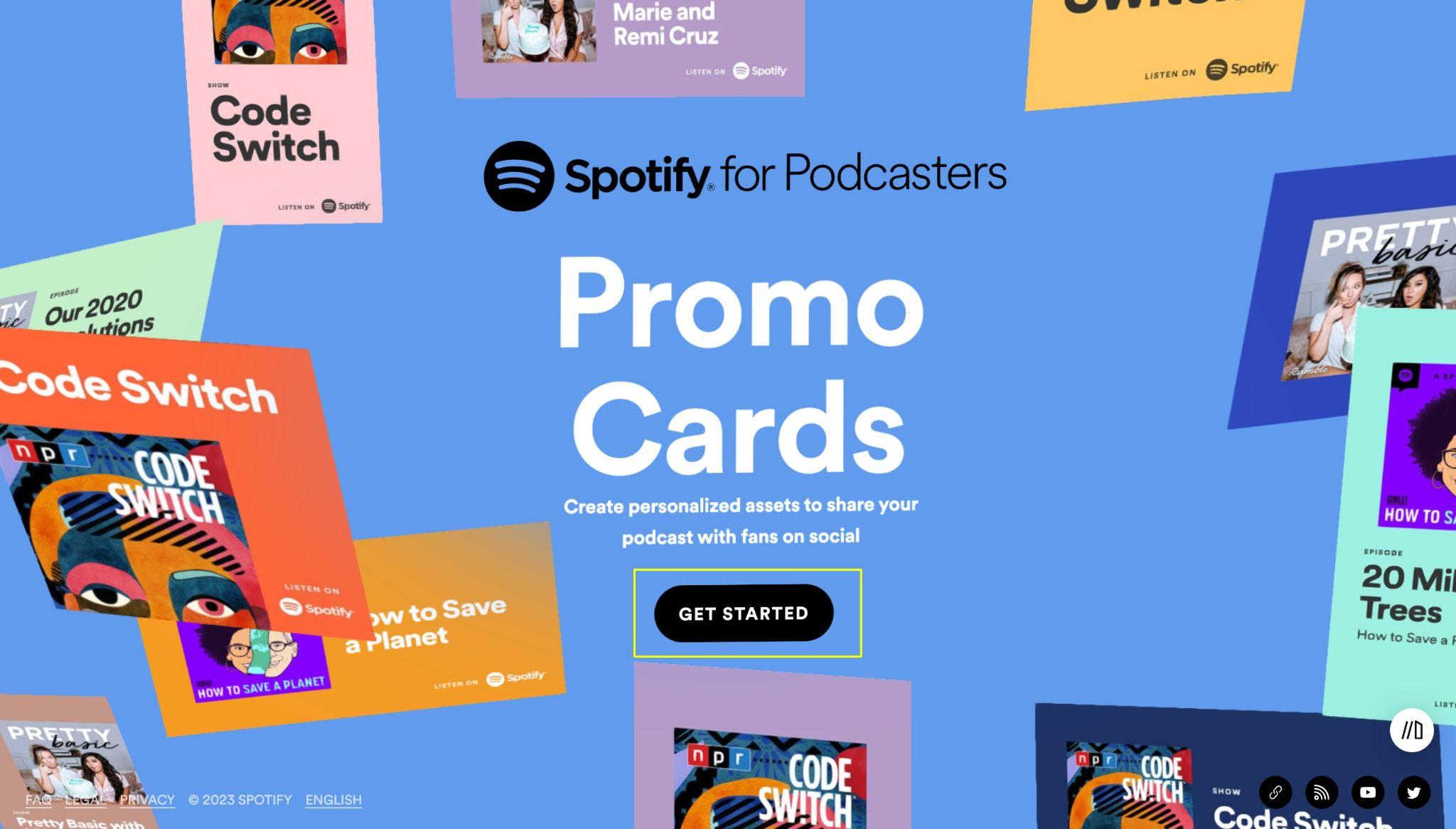 Spotifyポッドキャストのプロモカード作成
