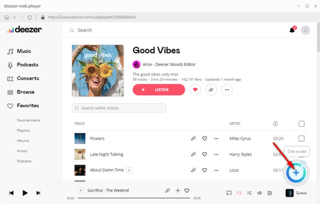 Download deezer playlist online deals