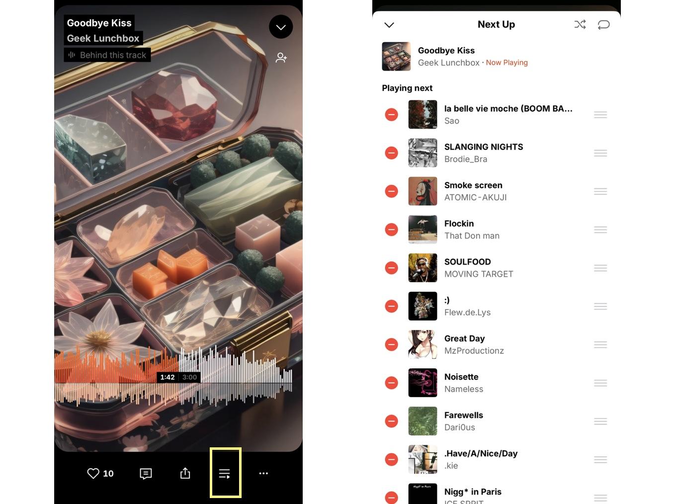soundcloud 使い方