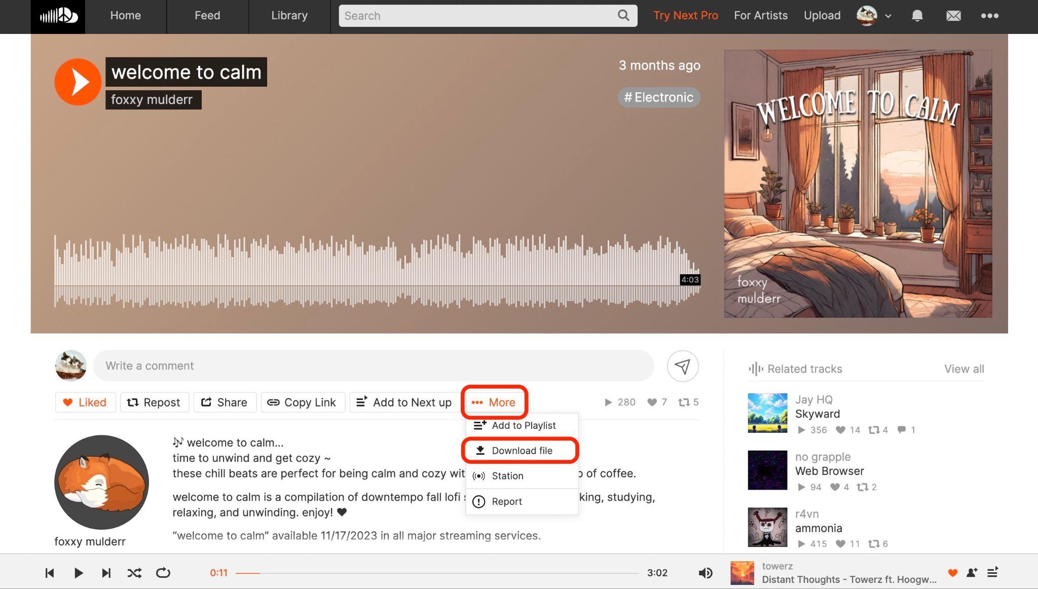 soundcloud 使い方