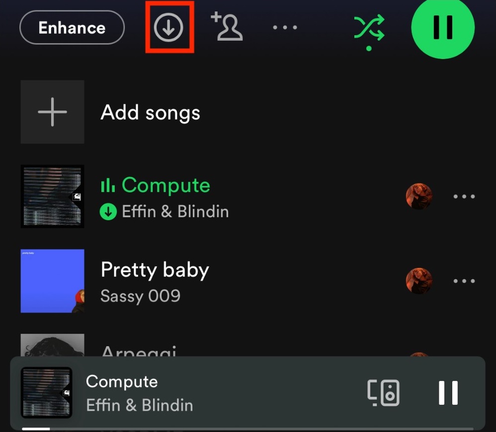 download spotify songs on android