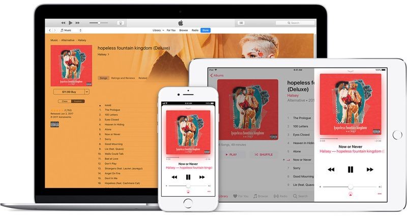 將歌曲放在Apple Music庫中