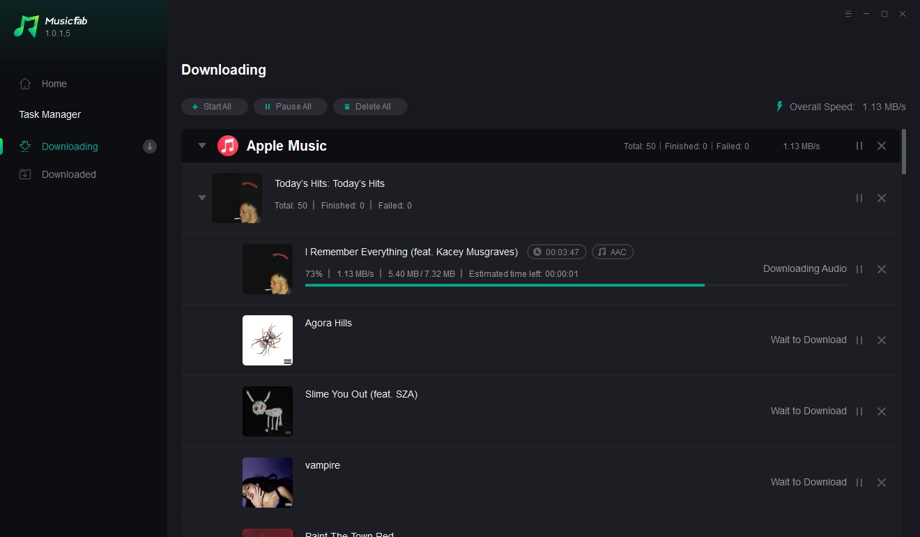 Dowloading page