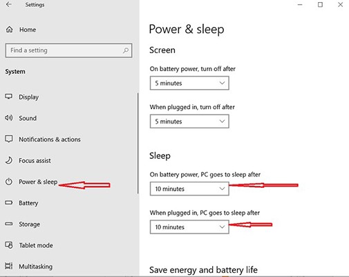 Power & Sleep