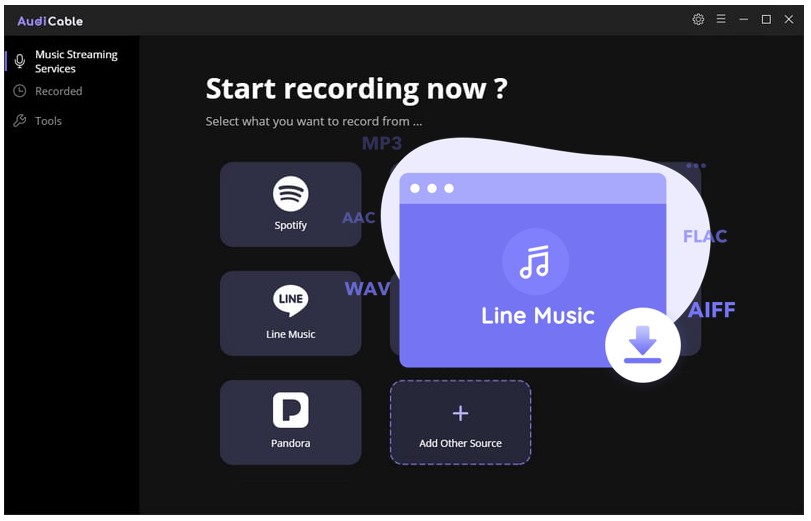 AudiCable Line Music Recorder