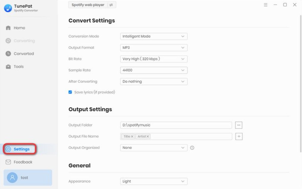 tunepat spotify converter
