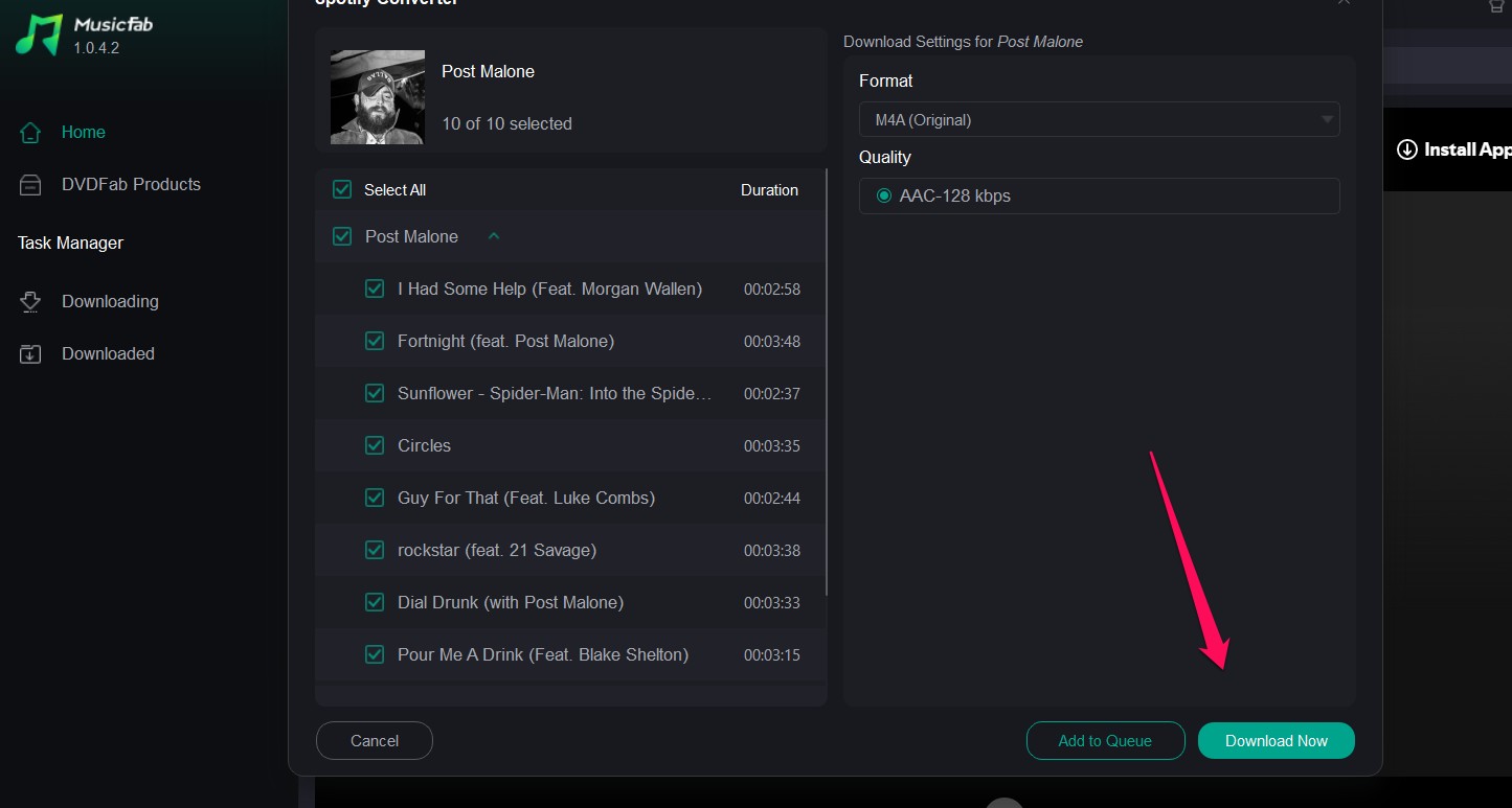 Click on Download Now