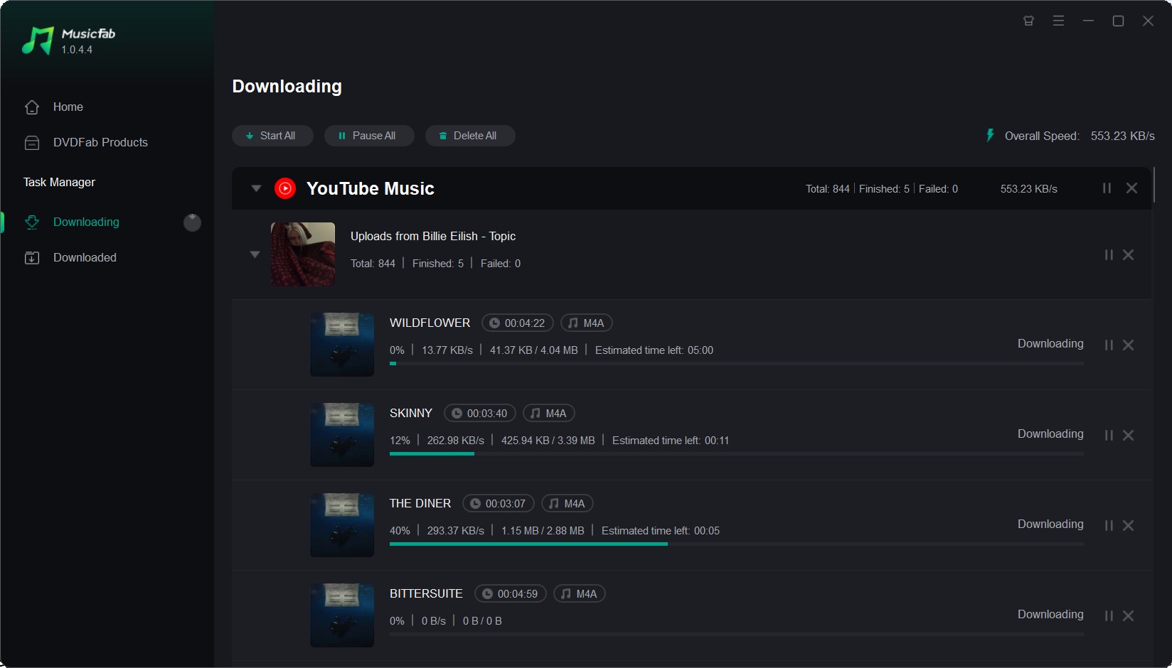 Begin Downloading