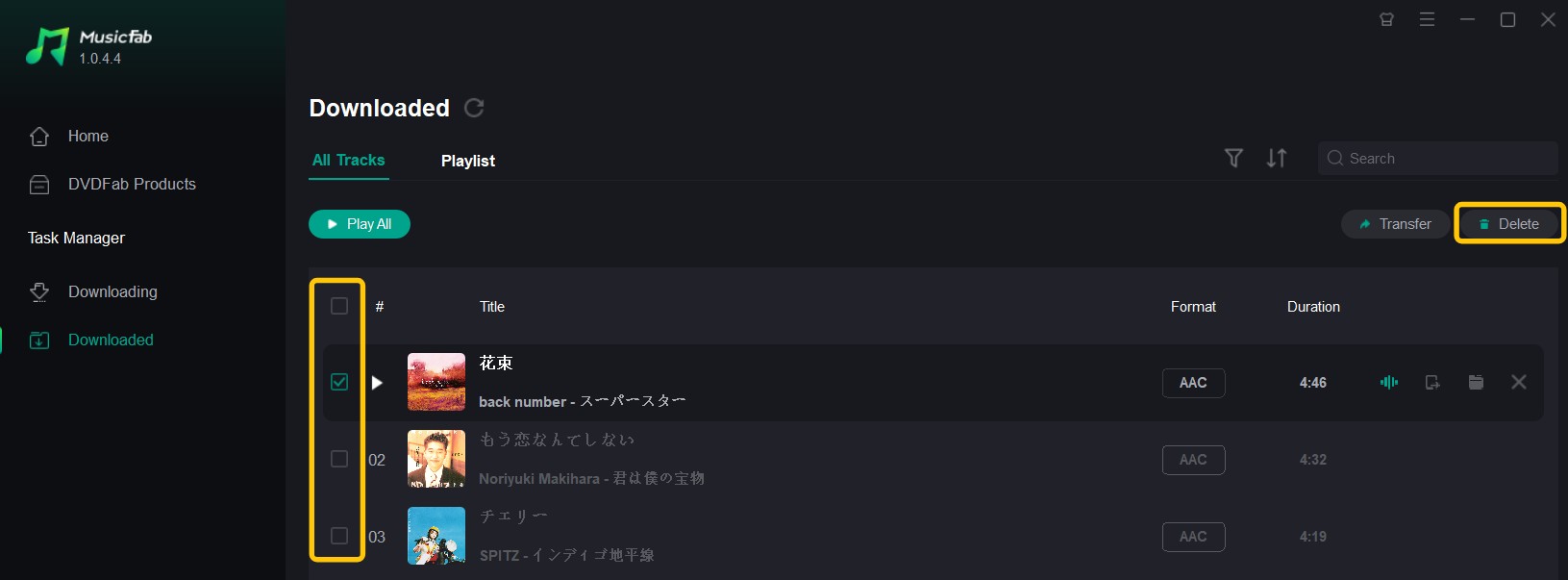 How to Delete the Downloaded Music on MusicFab