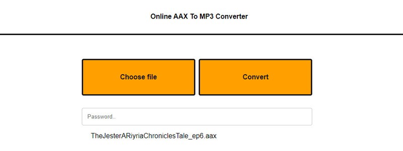 Online AAX to MP3 Converter