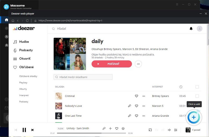 Deezerから曲をダウンロードする