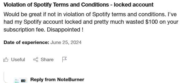 user review of noteburner