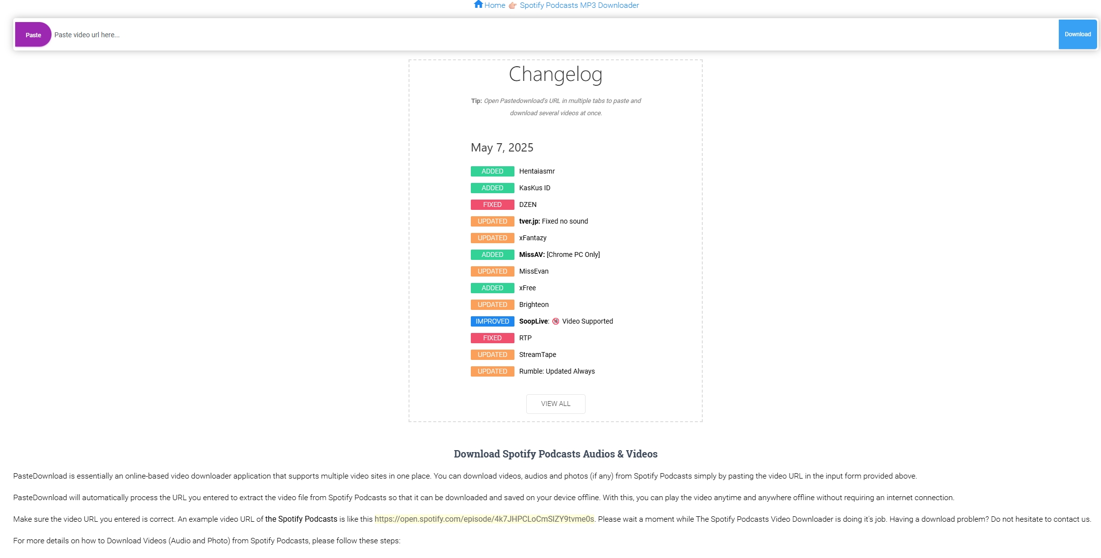 Download Spotify Podcasts to MP3 Online