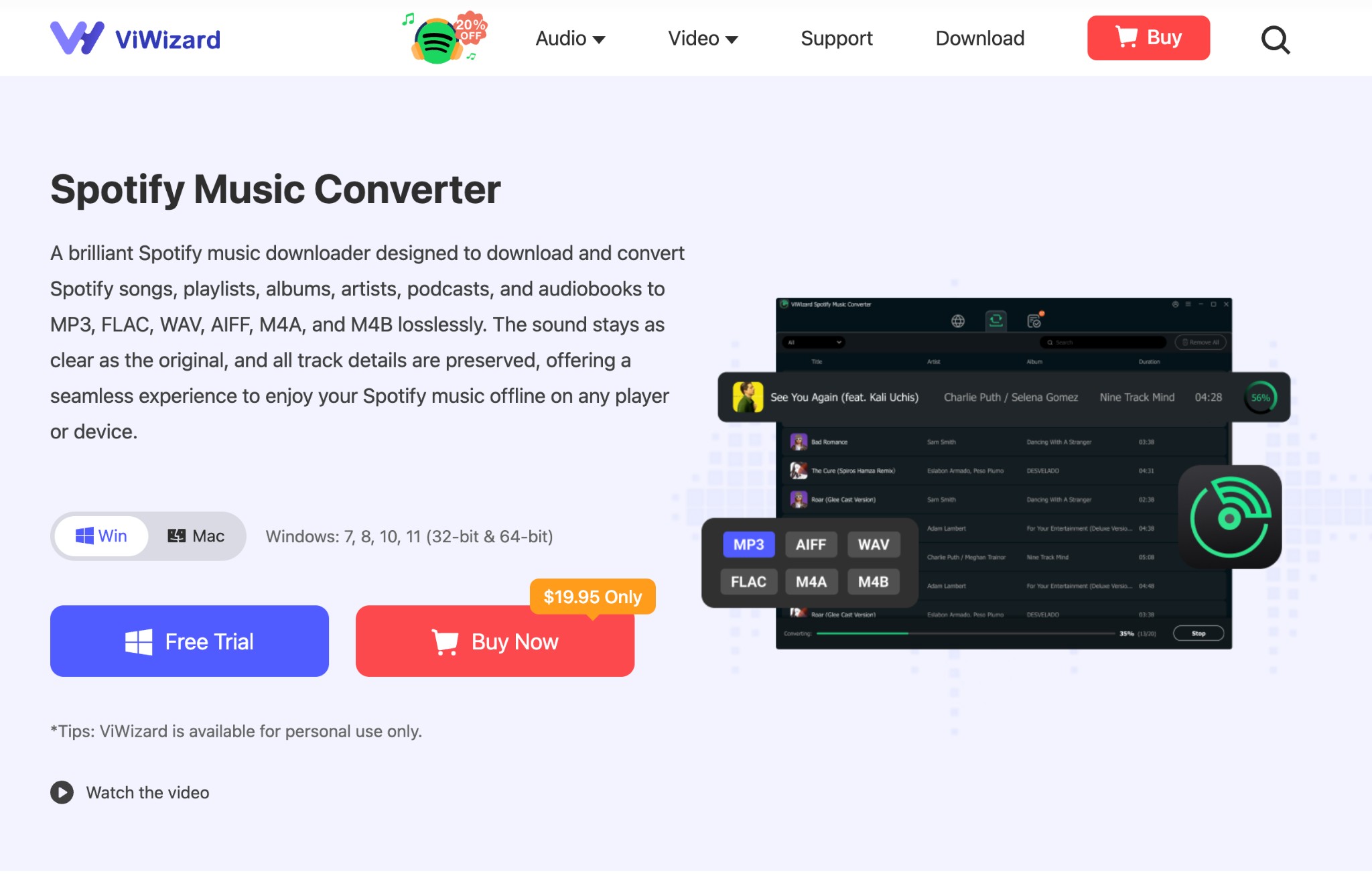 What is The ViWizard Spotify Music Converter?
