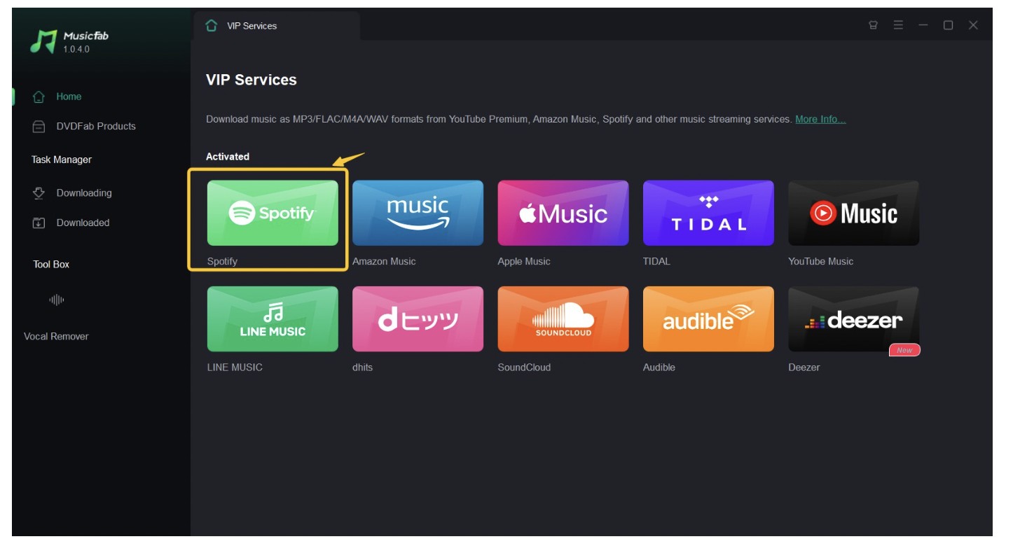 Download Spotify Audio With MusicFab Spotify Music Converter