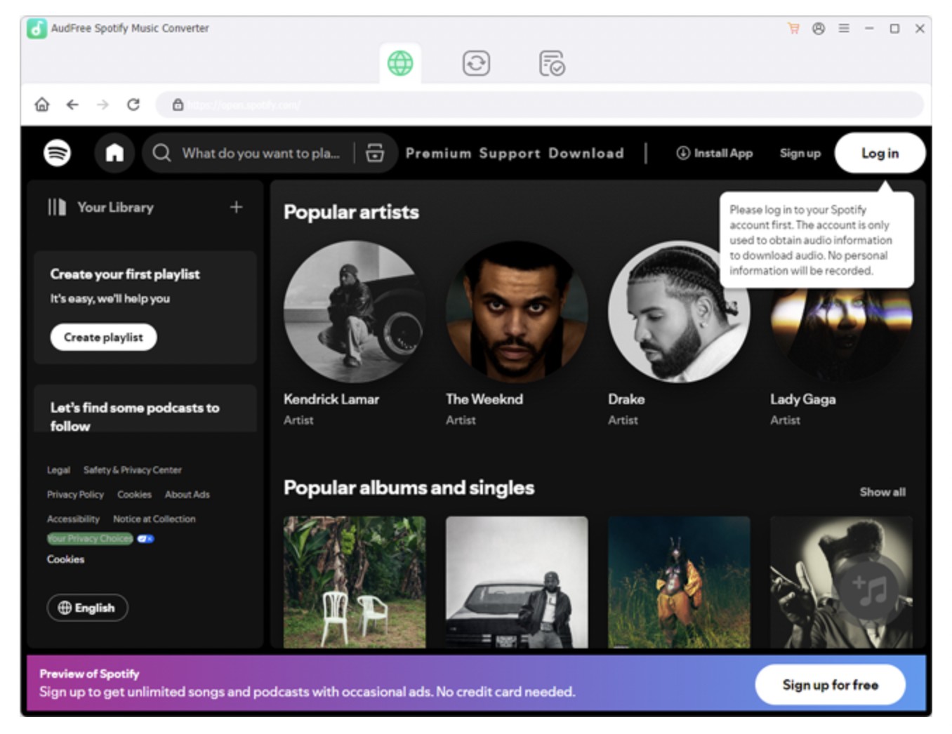 How to Use The AudFree Spotify Music Converter