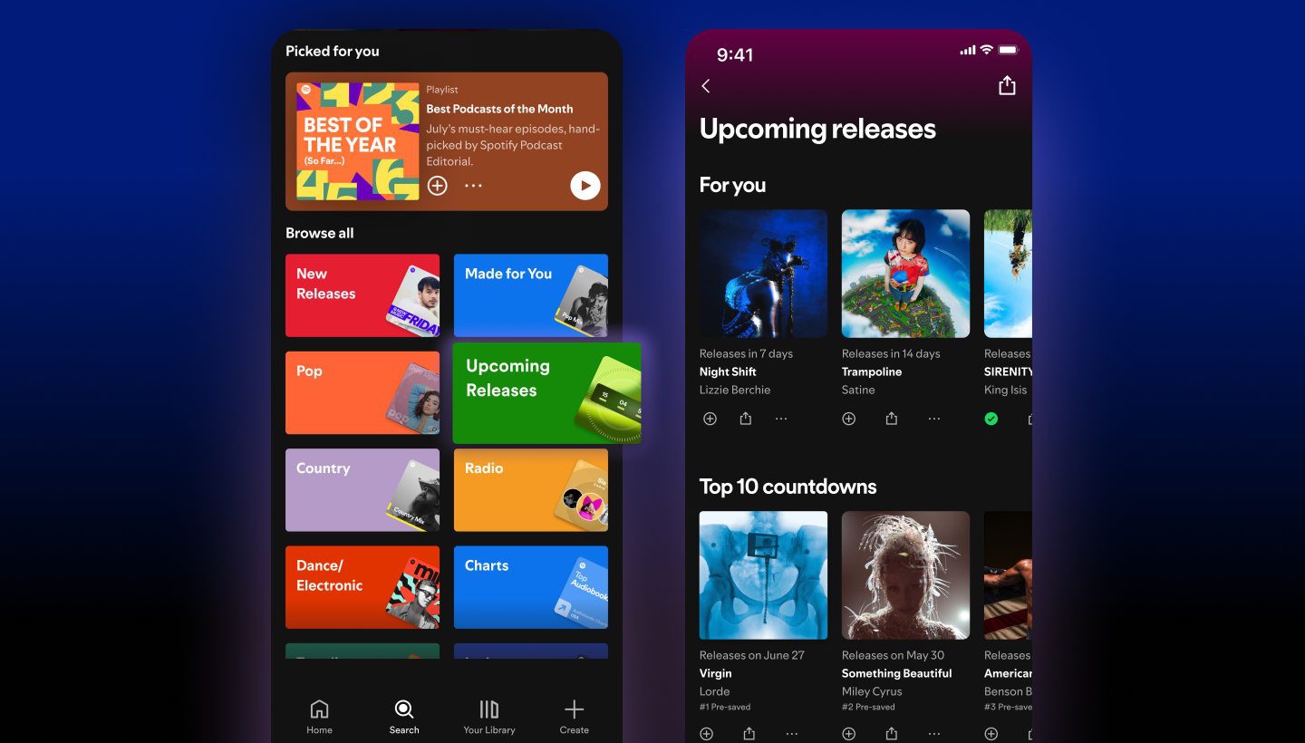 spotify Upcoming Releases