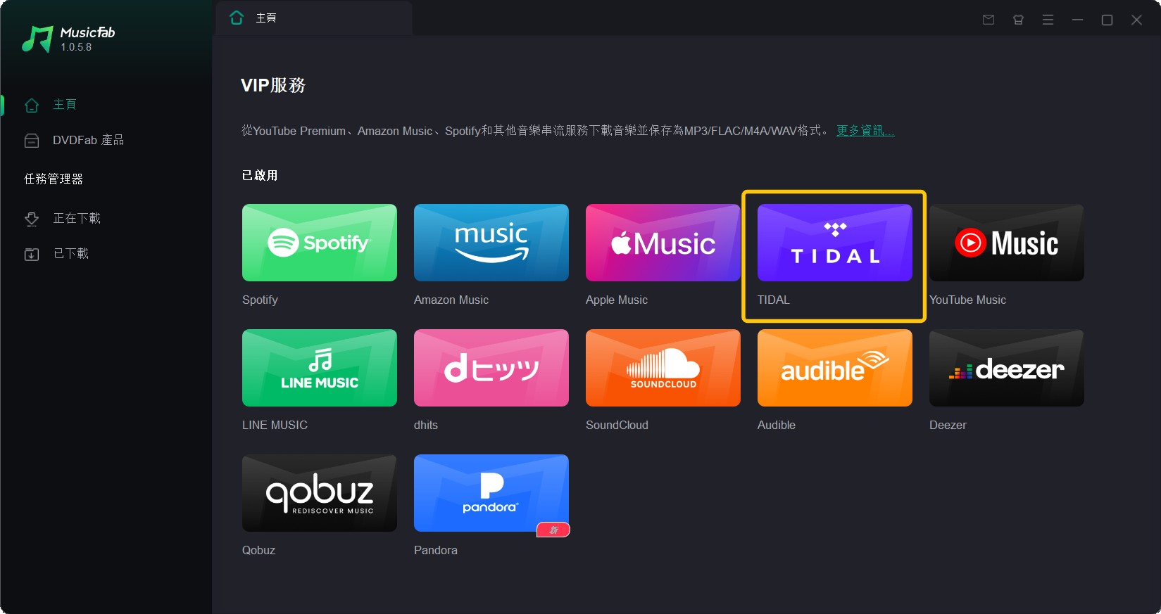  TIDAL 下載