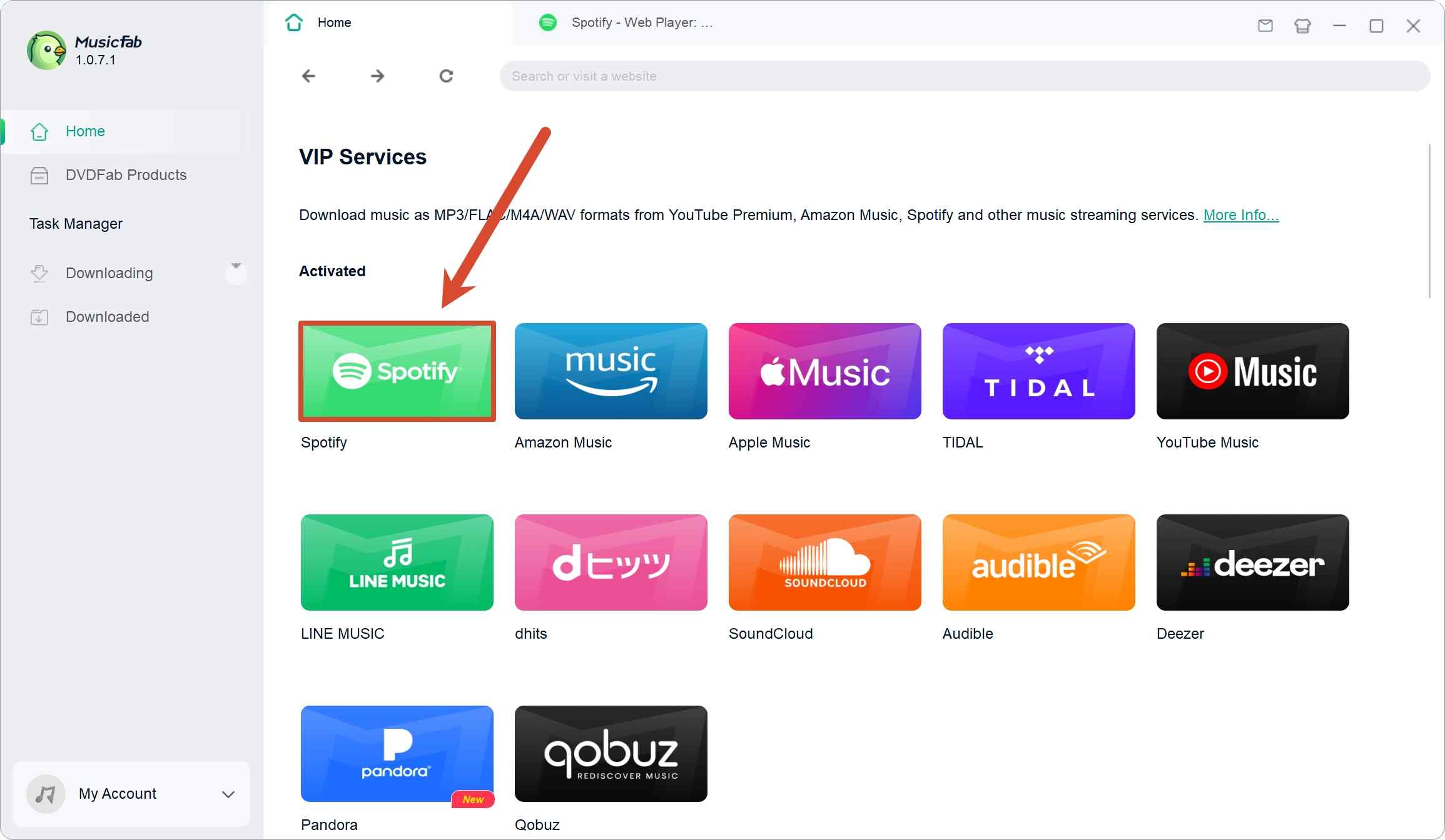 choose spotify